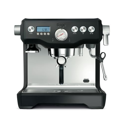 Sage – The Dual Boiler – Kaffeemaschine mit manuellem Milchaufschäumer und Dual-Boiler System – Mit Timer und Temperaturkontrolle – 2200 W, max. 15 Bar, Espresso- & Dampfboiler – Schwarzer Trüffel Sage – The Dual Boiler – Kaffeemaschine mit manuellem Milchaufschäumer und Dual-Boiler System – Mit Timer und Temperaturkontrolle – 2200 W, max. 15 Bar, Espresso- & Dampfboiler – Schwarzer Trüffel