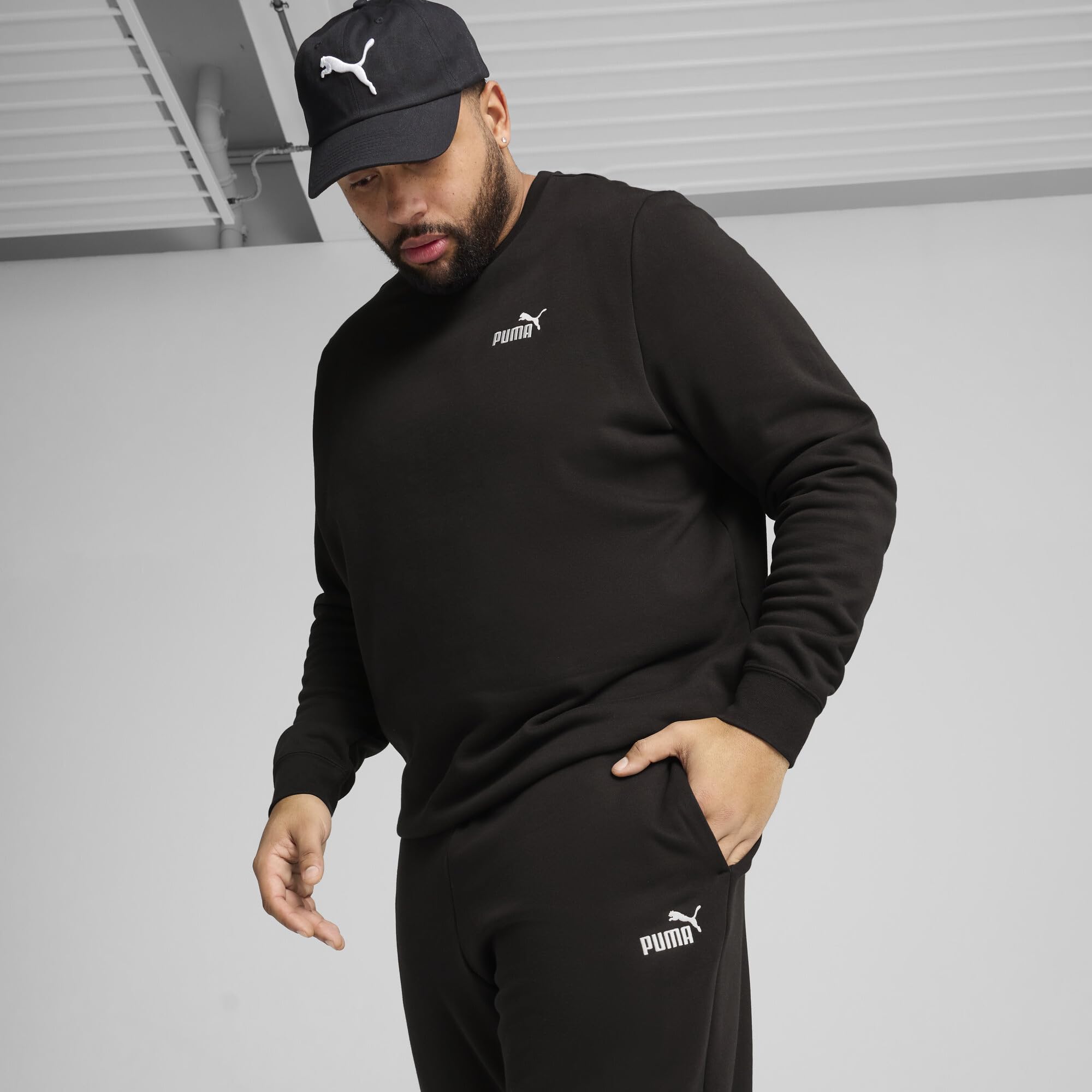 PUMA Ess No. 1 Logo Sweatpants Fl Cl - Spodnie z dzianiny Mężczyźni