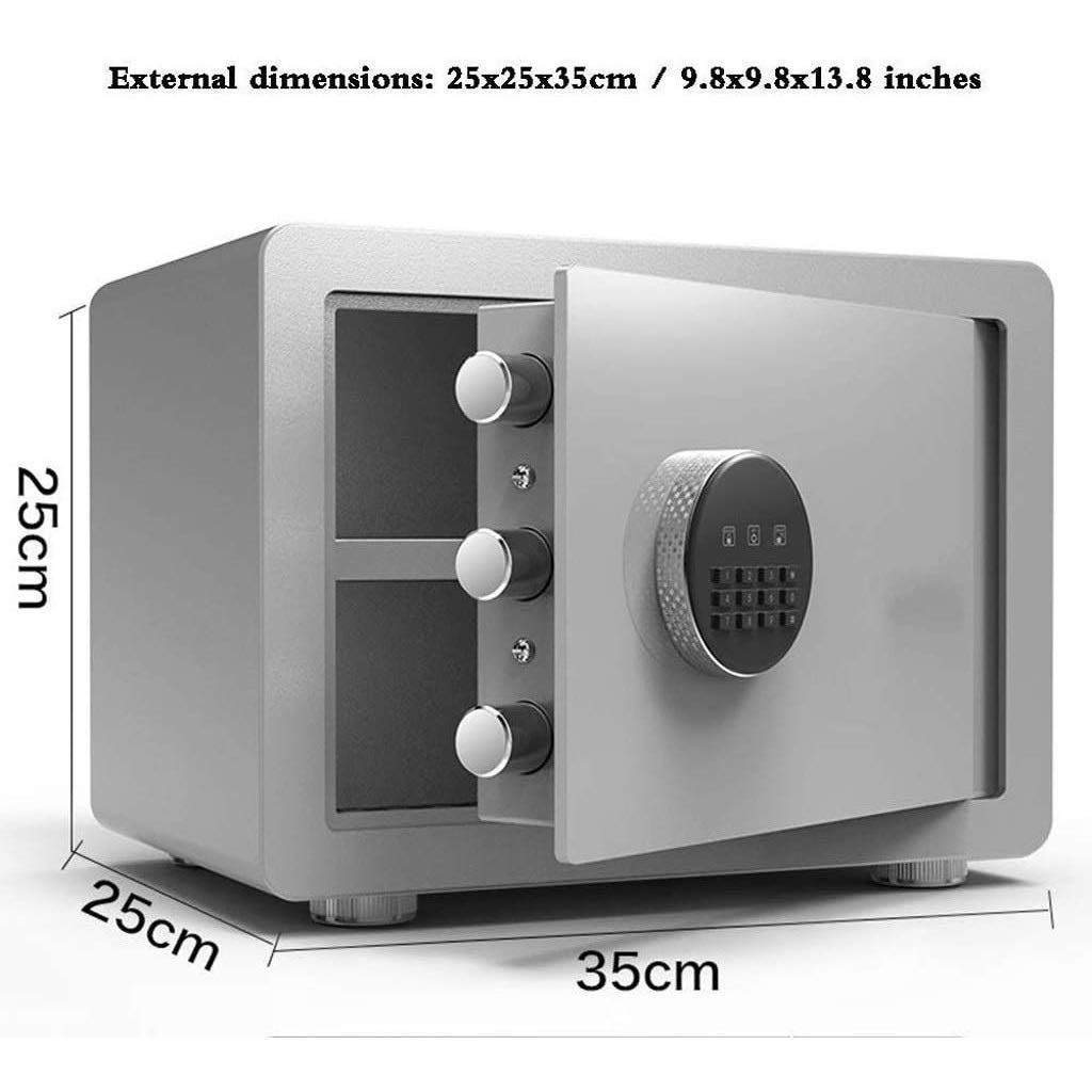 Caja Fuerte Caja De Depósito Electrónica Digital, Estructura De Acero Sólida Oculta En La Cerradura De Perno, Diseño De Anclaje De Pared para Oficina En Casa, Hotel, Negocios, Joyería,