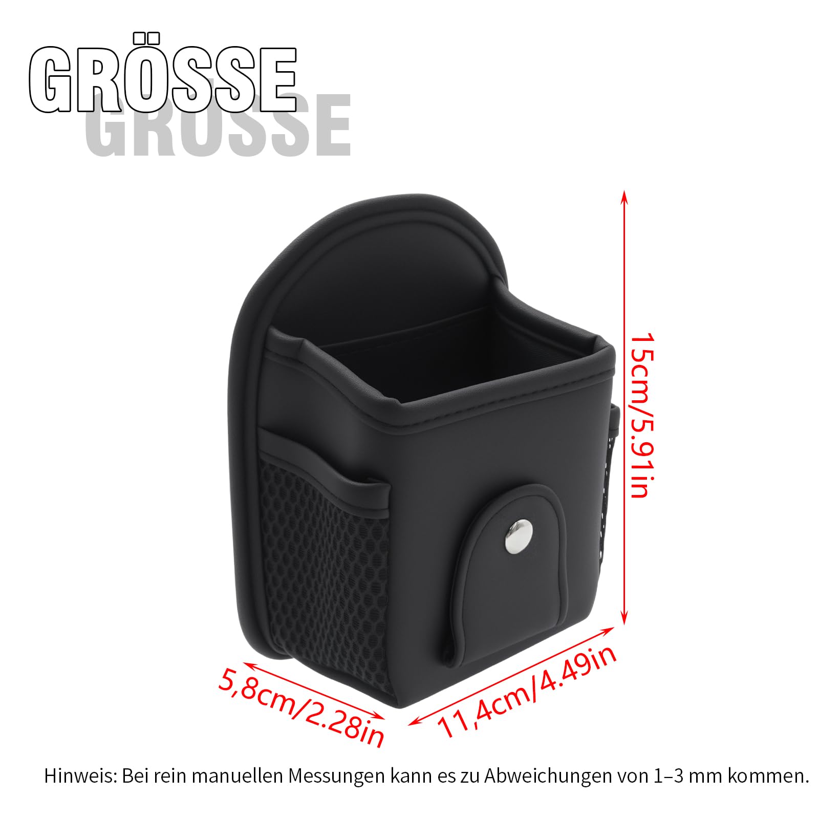 Auto PU-Leder Luftauslass-Organizer, universelle Aufbewahrungstasche für Sonnenbrillen, Handys, Schlüssel und kleine Gegenstände, multifunktionales Auto-Innenzubehör.
