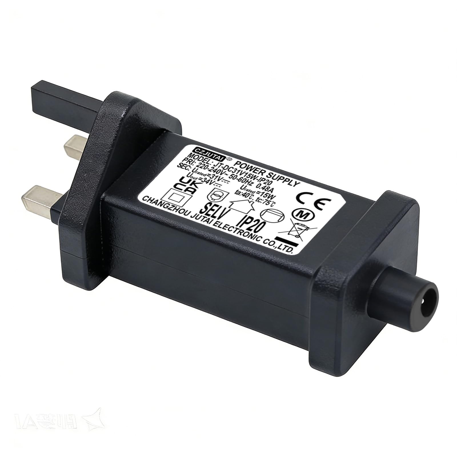 String Lights Indoor-Outdoor Power Adapter for CZJUTAI JT-DC31V15W Christmas Lighting, Illuminate Your Holidays! (DC Round-Constant On-31V15W)