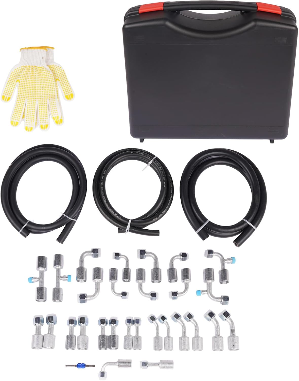 32pcs AC Hose and Fitting Kit #6#8#10 Air Conditioning A/C System Repair