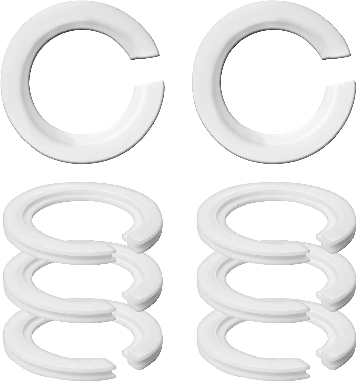 Harewu 8Pcs E27 to E14 Lamp Shade Adapter Ring,Screw Lampshade Reducing