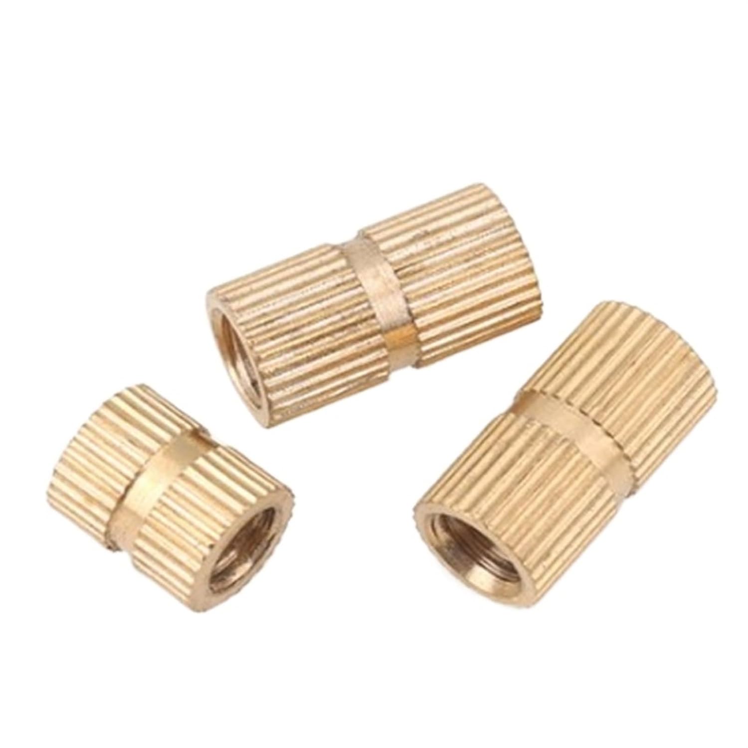 1000pcs/lot m2 m2.5 m3 m4 m5 Brass Insert nut Injection Molding Brass Knurled Thread Inserts Nuts(M2.5x8 1000pcs)