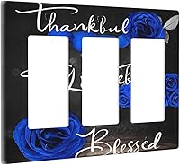 Vista 22 de Interruptor de Luz Cove Silla de Playa Paisaje Marino Océano Azul Placa de Pared de 3 Posiciones Placa de Interruptor de Luz Triple Palanca Costera