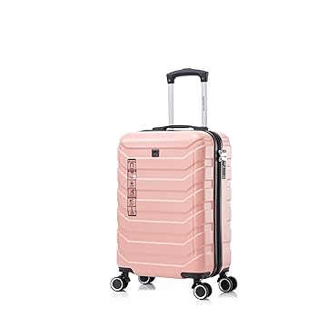 ALLABARD Mala de Bordo 10kg em ABS Rígido com Rodinhas 360 Padrão ANAC Mala de Mão e Cadeado Numérico com Senha - P015 (20) (Rosa)