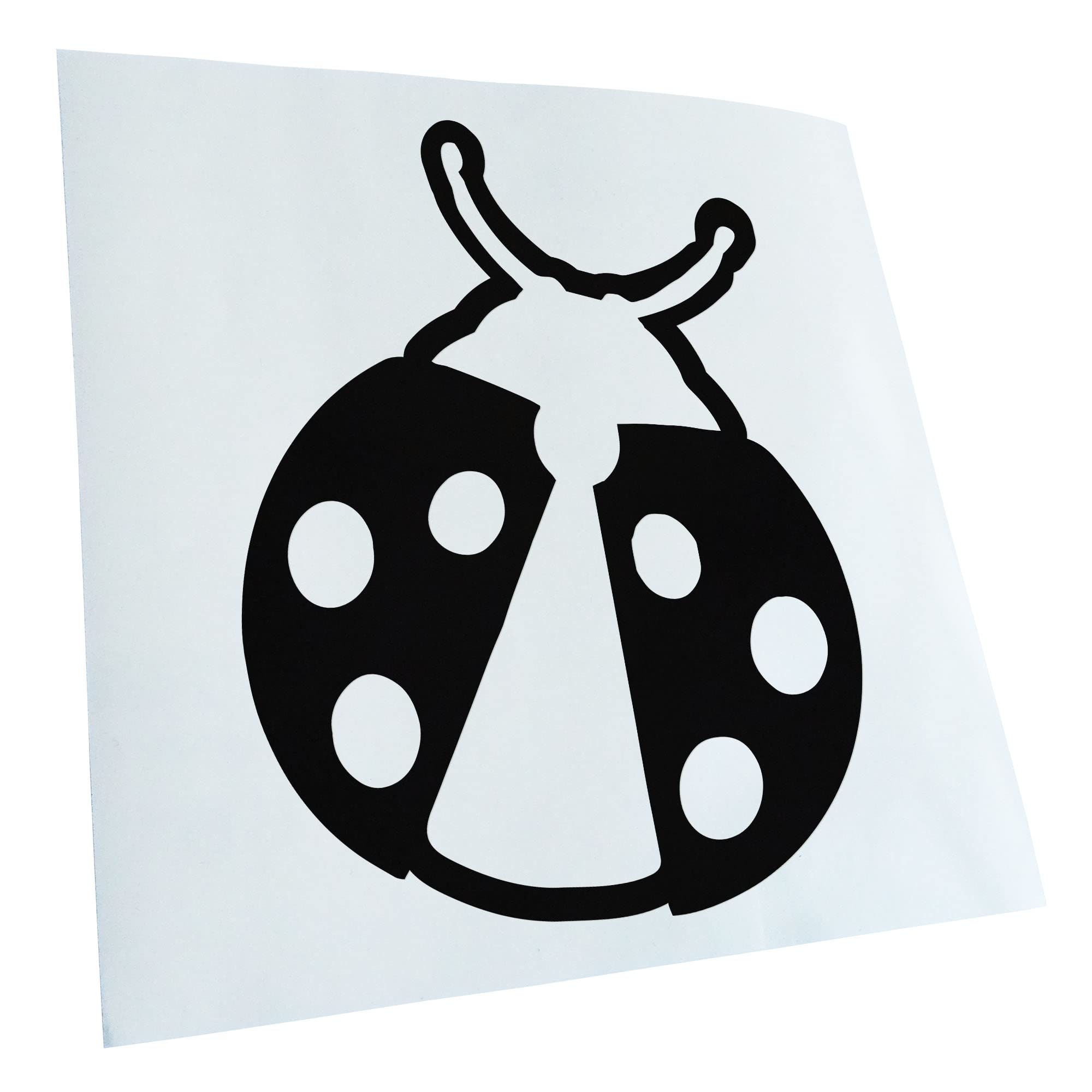 Kiwistar - Car Sticker - Black - 11 x 9 cm Ladybird - Rear Window Car Sticker Weatherproof for Car Truck Moped Truck - Sticker Exterior Self-Adhesive Tuning Accessories for Window Vehicle Window