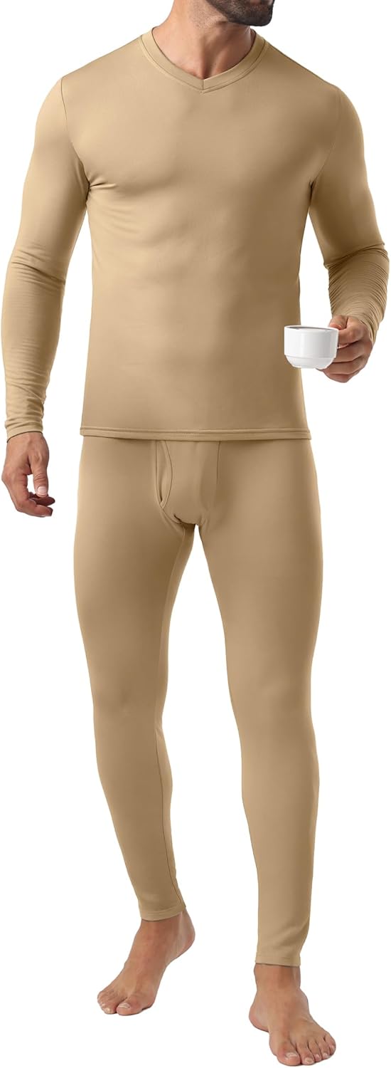 Askdeer Thermal Underwear for Men Long Johns Thermal Fleece Lined Long Underwear Base Layer Set - Image 5