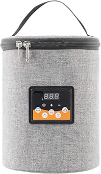 Bottle Warmer, Car Milk Warmer, Baby Bottle Warmer, Portable Bottle Warmer, Thermal Bag, Car Milk Warmer, Compatible with Baby Food, Can Coffee, Bento Box, Power Supply, Portable, Lightweight Milk Heating Bag Carrier with Power Cable