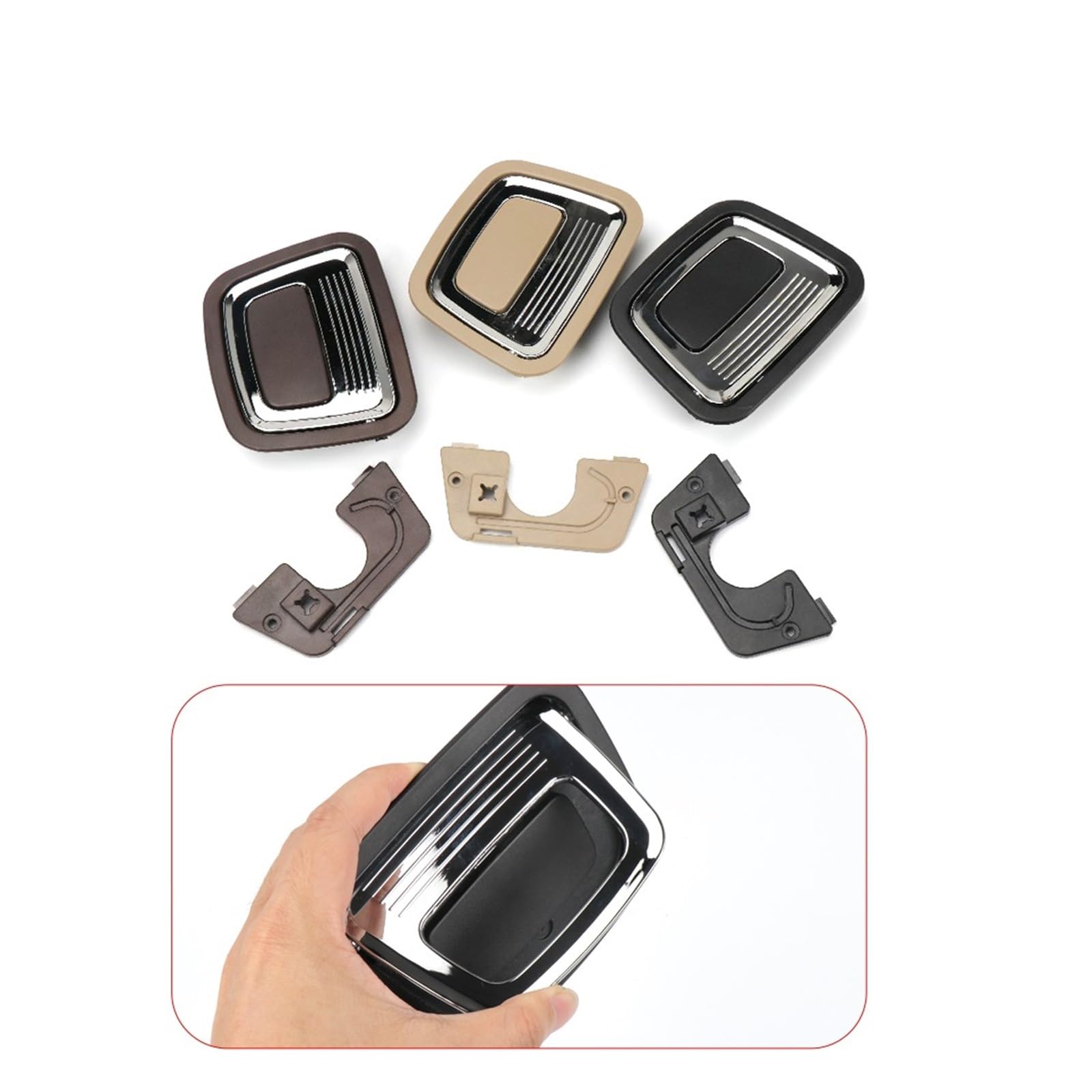 XUBOR Copertura posteriore del bagagliaio dell'auto Piastra inferiore Tappetino for pavimento Moquette Maniglia Accessori for auto, for Mercedes, for Benz, GL ML GLE GLS BC GLC CLA GLA Maniglia per ri