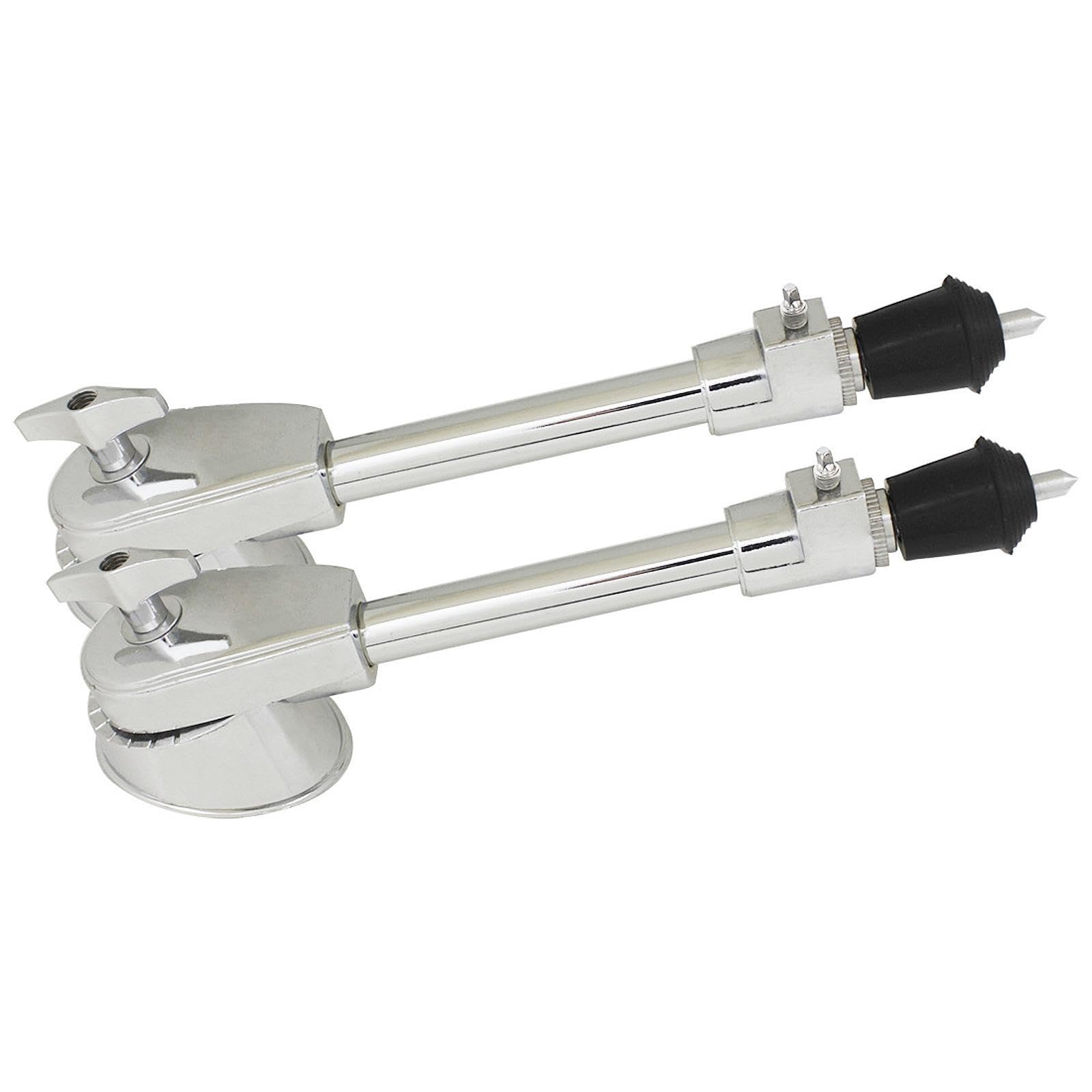2 gambe per tom tamburo in metallo supporto professionale antiscivolo universale Fit fai da te ad alta resistenza stabile set accessorio