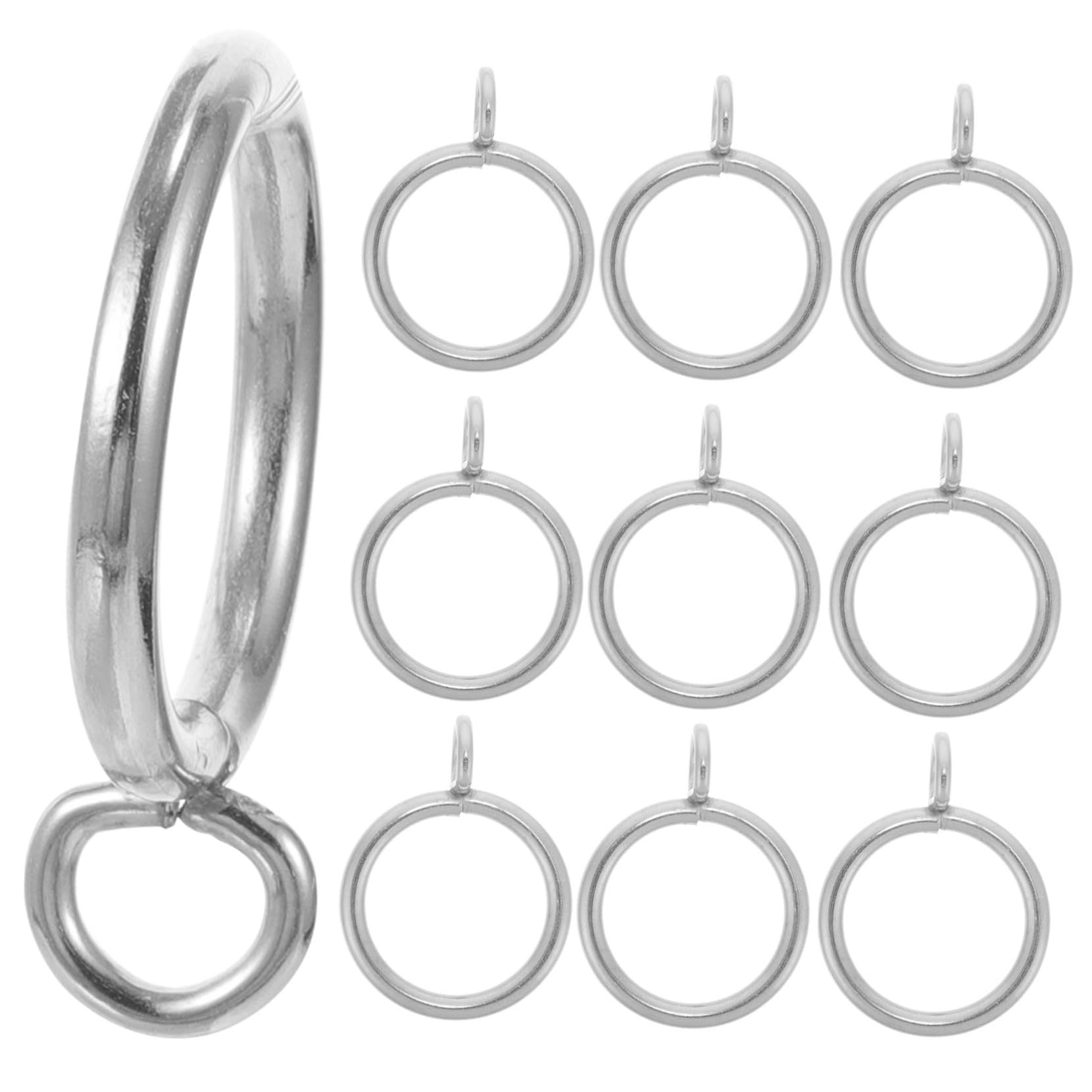 Uonlytech 40stücke Gardinenringe Metall Innendurchmesser Rostfrei Für Duschvorhänge Und Fensterdekoration Installieren Stilvolles Design Für
