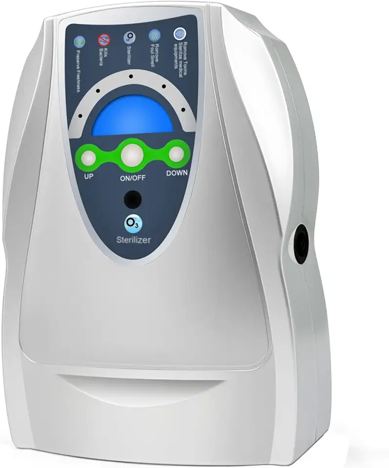Gerador de máquina de ozônio, ozonizador de água multiuso com temporizador para ar, água, alimentos, casa, quarto, carro