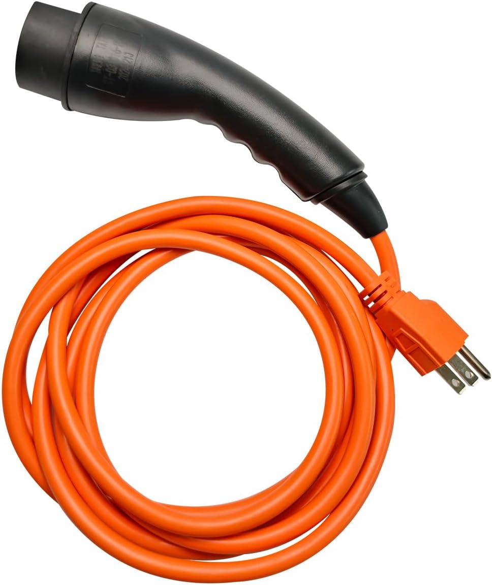 Golf Cart Charger & Evolution Golf Cart Parts - EV Charging Cable & 3-Pin Charge Plug, 10FT 120V,Replaces OEM# 2.04.0620 ST-031016-PT for Evolution D5 & ICON (Plug and Play)