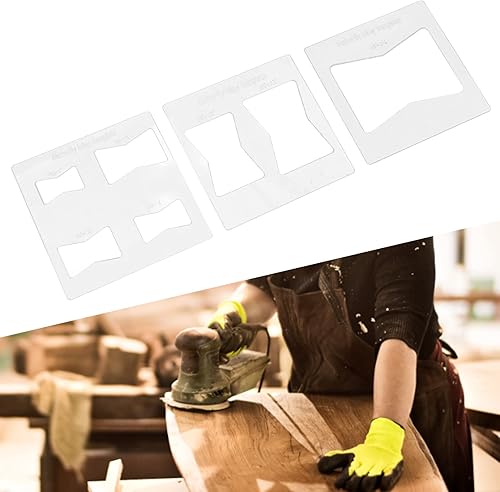 Miniatura 8 de Oumefar Kit de 3 plantillas de incrustaciones de mariposa, 6 x 6 pulgadas con incrustaciones de mariposa y plantillas decorativas para carpintería