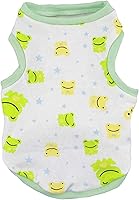 Vista 12 de Camisa para perros pequeños, linda camiseta de algodón suave sin mangas para perros pequeños, gatos, chaleco de verano para perritos, camiseta