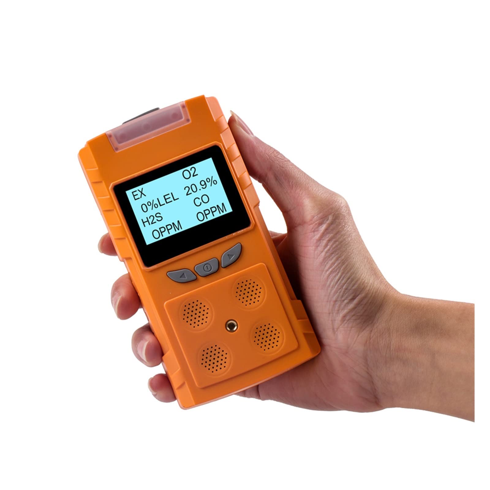 Amazon｜ガス検知器 4 in 1 O2 CO H2S EX マルチガス検知器 ポータブル