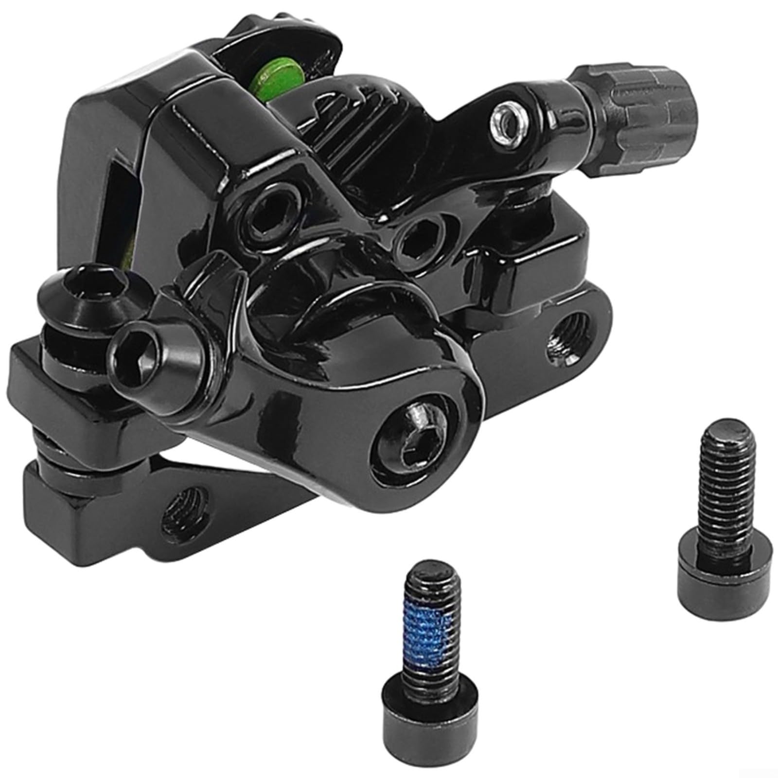 EffiFish Aluminum Alloy Disc Brake Caliper for Kukirin G2 Pro G2, Dual-Piston Front Rear Braking Kit, Black(Front)
