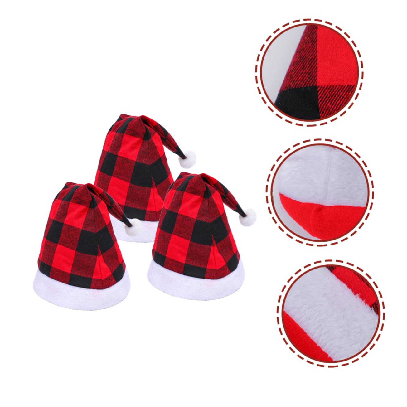 TOPBATHY 9 Stk Weihnachtsmütze Weihnachten Roter Hut Weihnachtsparty Liefert Weihnachtsfeier Liefert Damen Hüte Weihnachtskostüm Hut Gefälligkeiten Für Weihnachtsfeiern Polyester Baumwolle