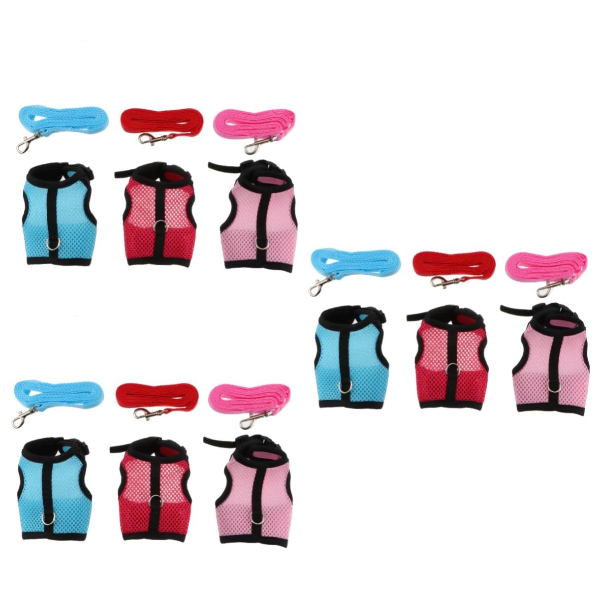 BESPORTBLE 3pezzi e Guinzaglio Per Piccoli Animali Domestici Set Pratico Per Conigli Porcellini e Furetti e Leggera e Resistente Per Passeggiate Quotidiane e Feste