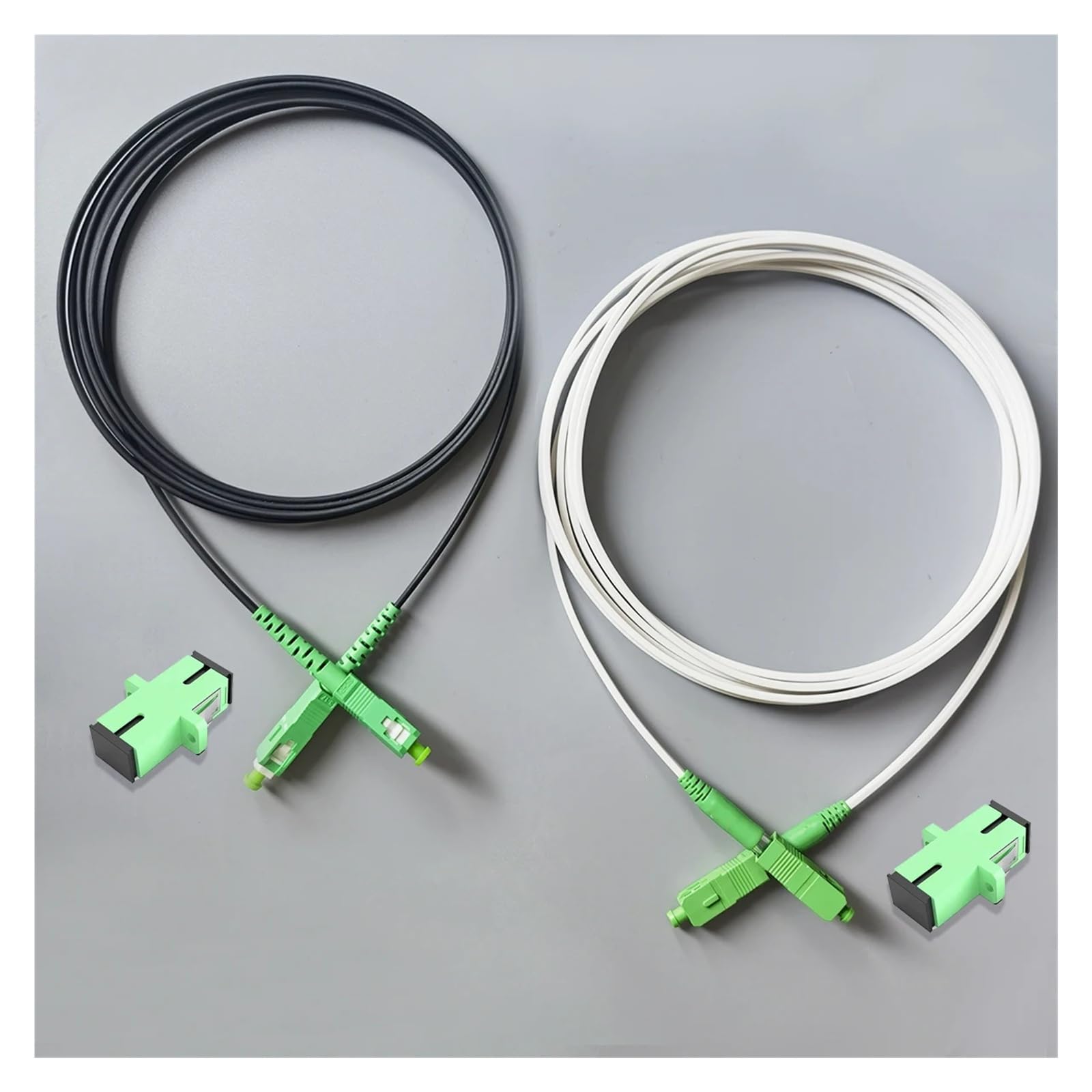 Câble de dérivation à Fibre Optique monomode SC/vers SC/ – Rallonge intérieure 2 M/3 M(Black,200cm SC/APC)