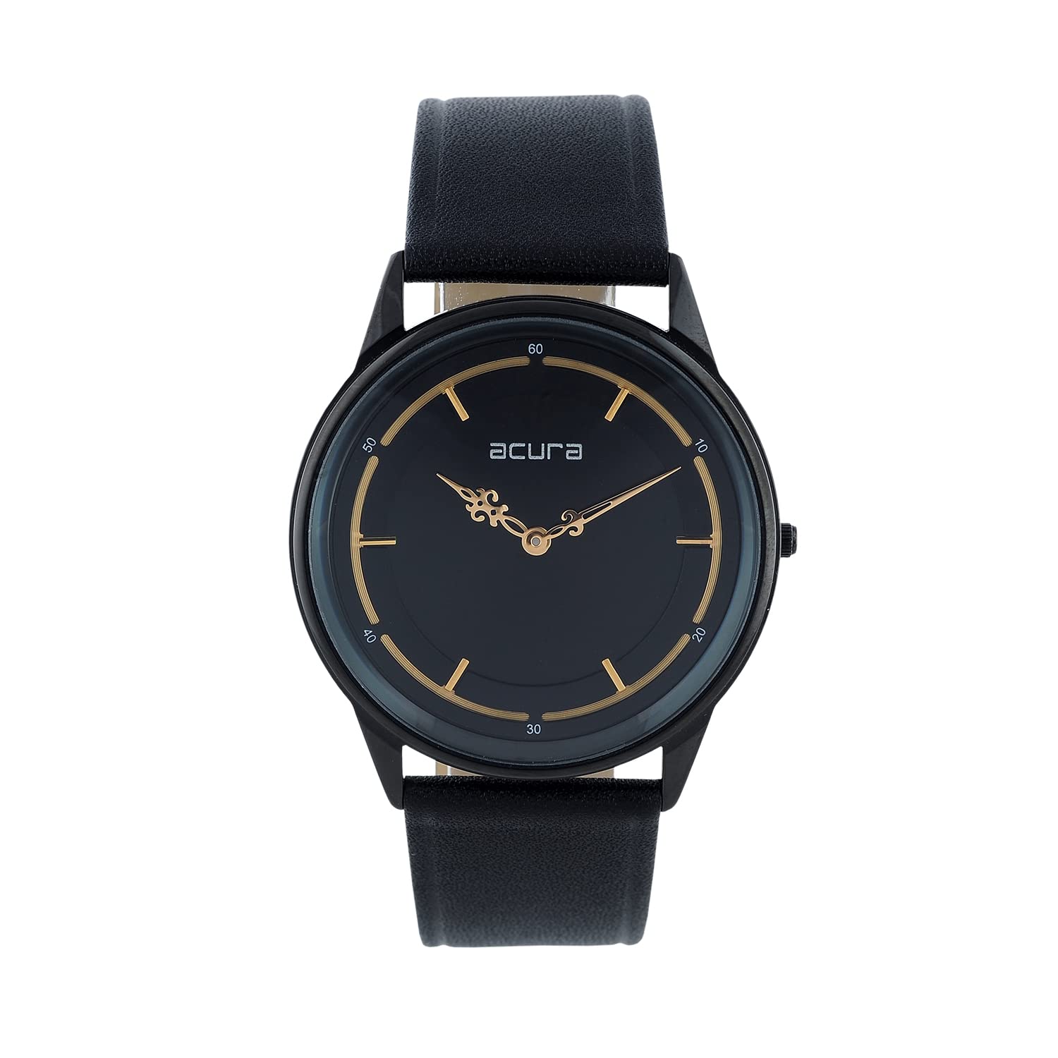 Acura Analog Watch for Men Classy, Elegant, Stylish,Leather Textured Black Dial coupled with a Black Leather Strap (B0BW7R6KY2) Amazon Price History, Amazon Price Tracker