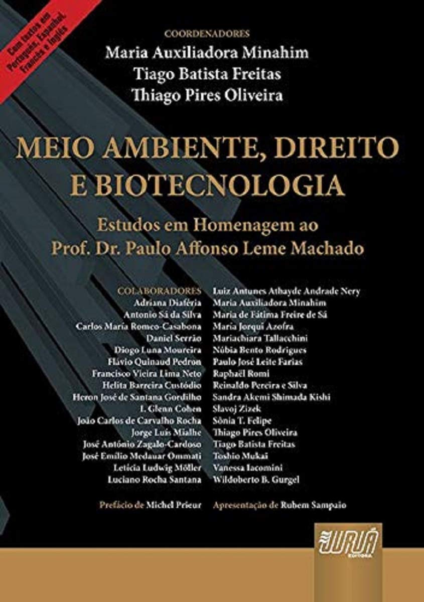 Capa de Meio Ambiente, Direito e Biotecnologia: Estudos em Homenagem ao Prof. Dr. Paulo Affonso Leme Machado