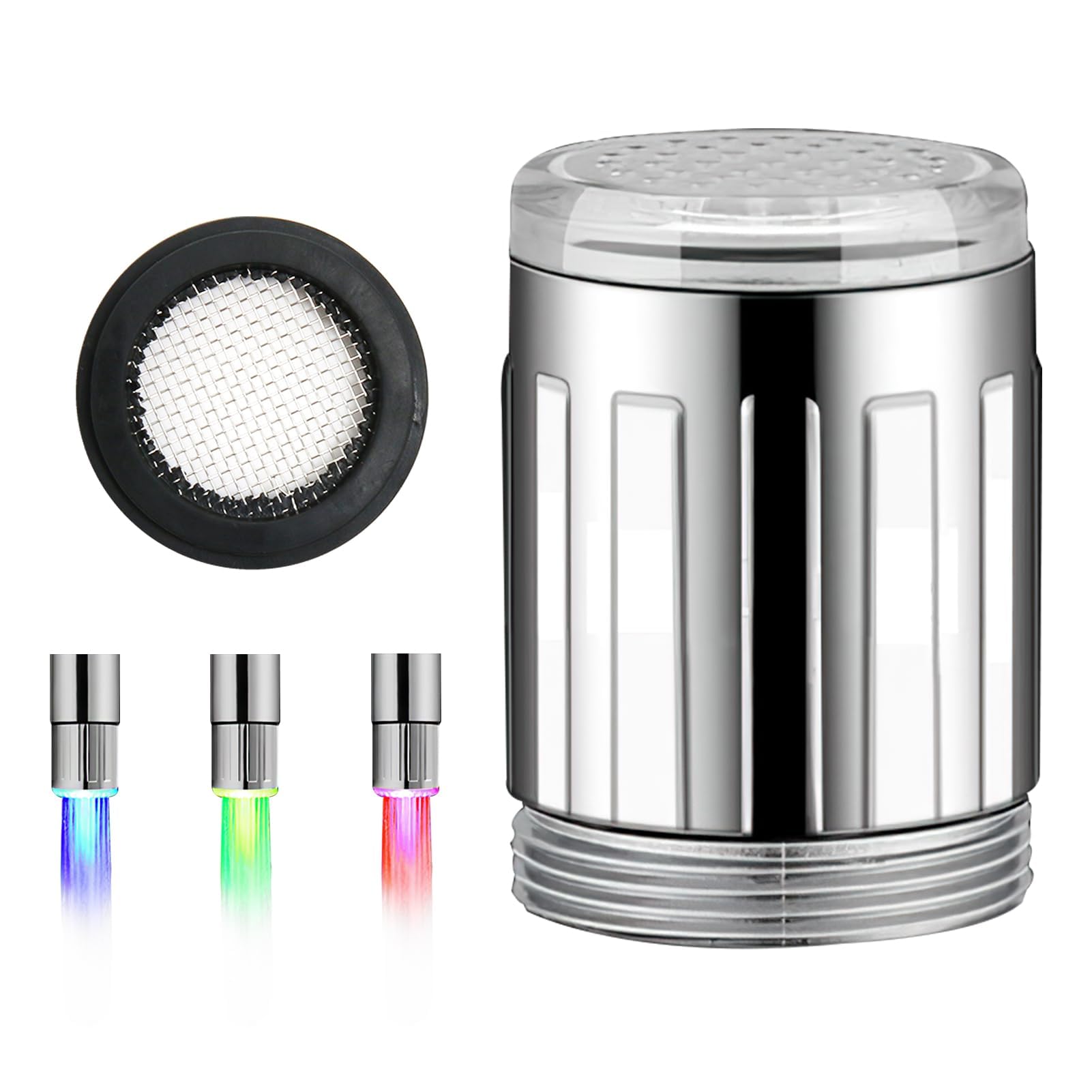 Accessori Rubinetto LED - 3 Pezzi, Cambio Colori Automatico, Alimentazione Ad Acqua, Per Cucina/Bagno - Foto 5