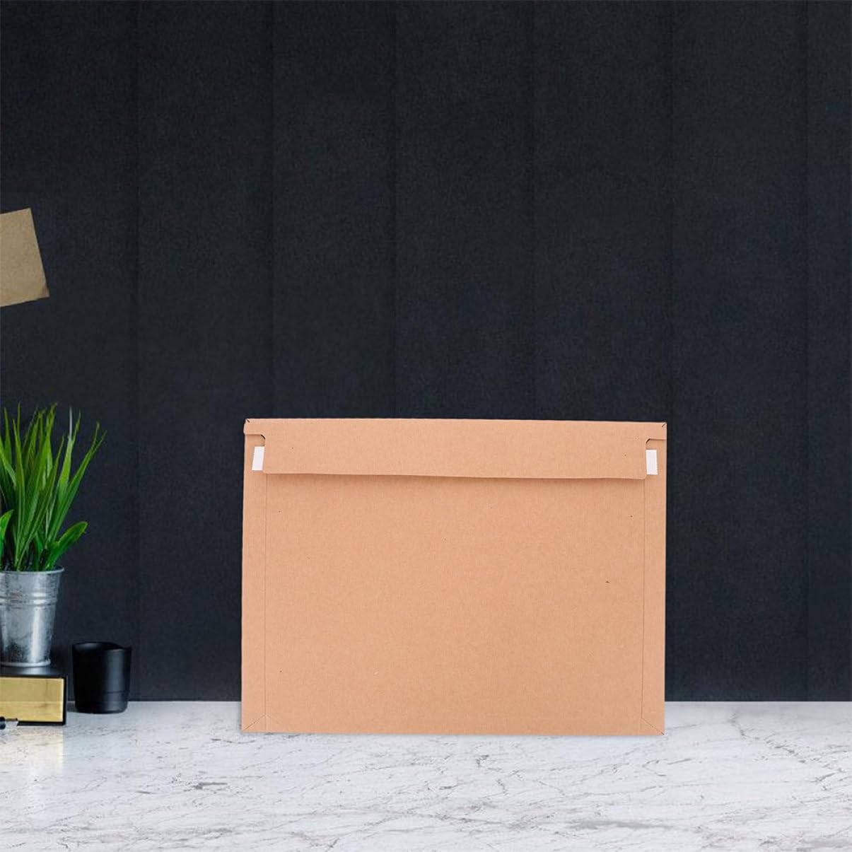 Selbstklebende Dokumentenumschläge 25 Stück aus Papier Braun