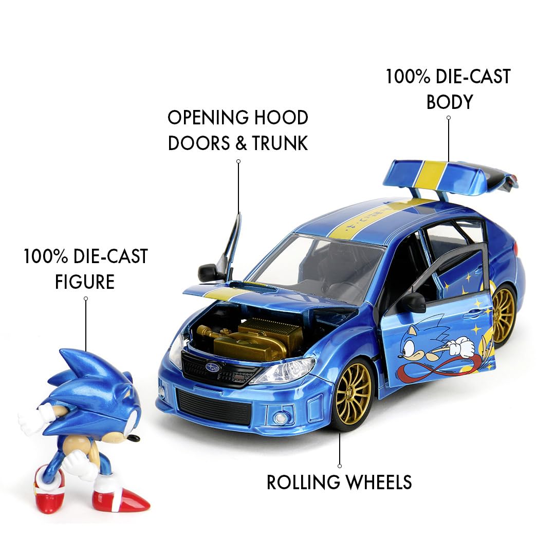 Jada Toys Sonic The Hedgehog Auto Subaru Impreza WRX STI 2012 (19