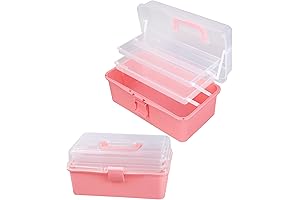 Versatile Plastic Tool Box with Handle for Storage and Organization