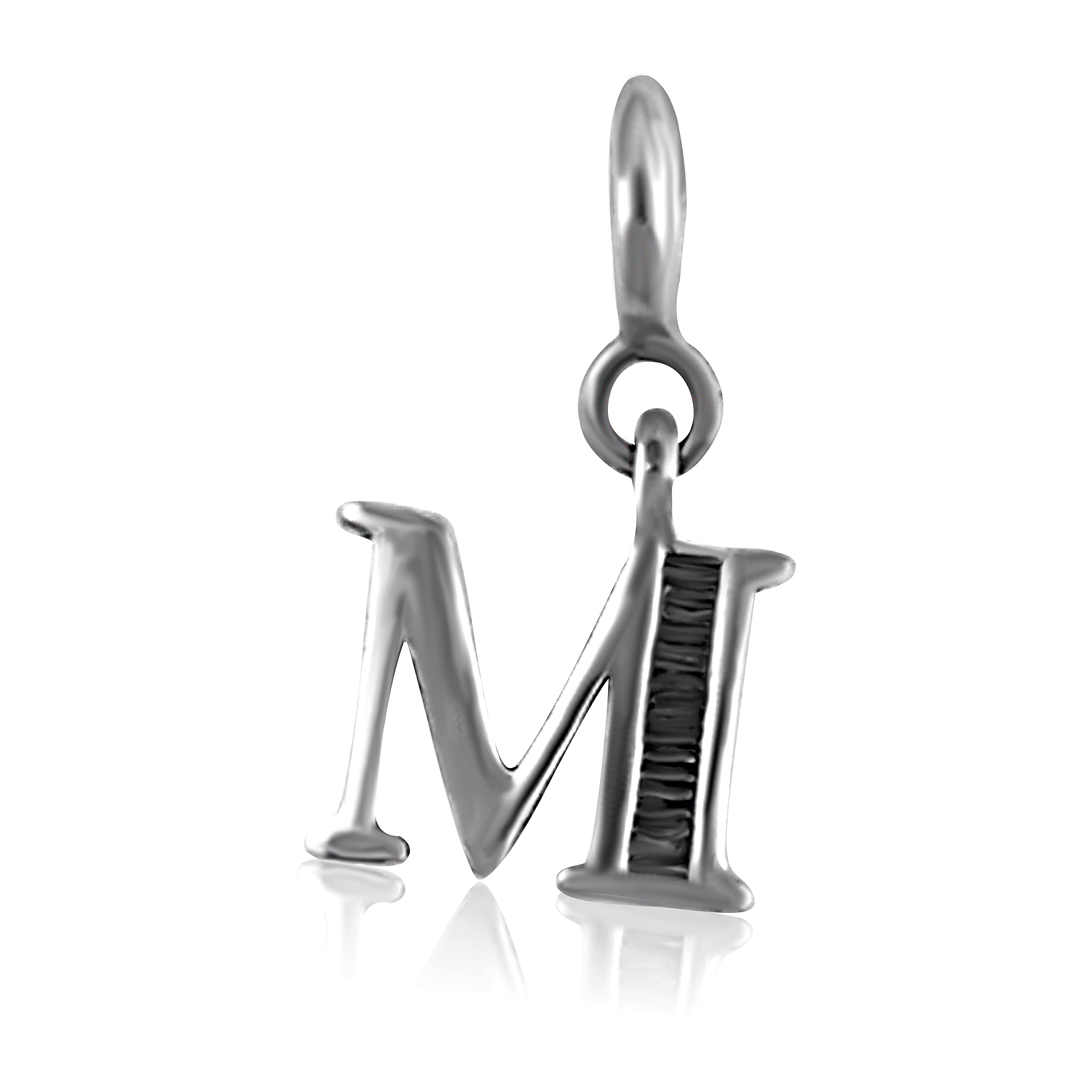 FOURSEVEN Jewellery 925 Sterling Silver English Alphabet Letter Charm Pendant, Fits in Bracelet and Chain for Men and Women (Letter T Charm) (B072JKFF29) Amazon Price History, Amazon Price Tracker