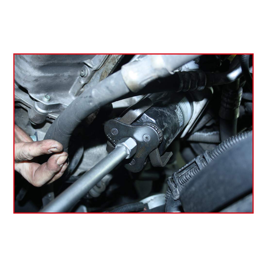 KS Tools 150.9314 Clé De Filtre À Huile 3 Bras Auto-Réglables Avec Adaptateur 65-138 - Outillage Mecanique Auto - Diamètre 65 Mm