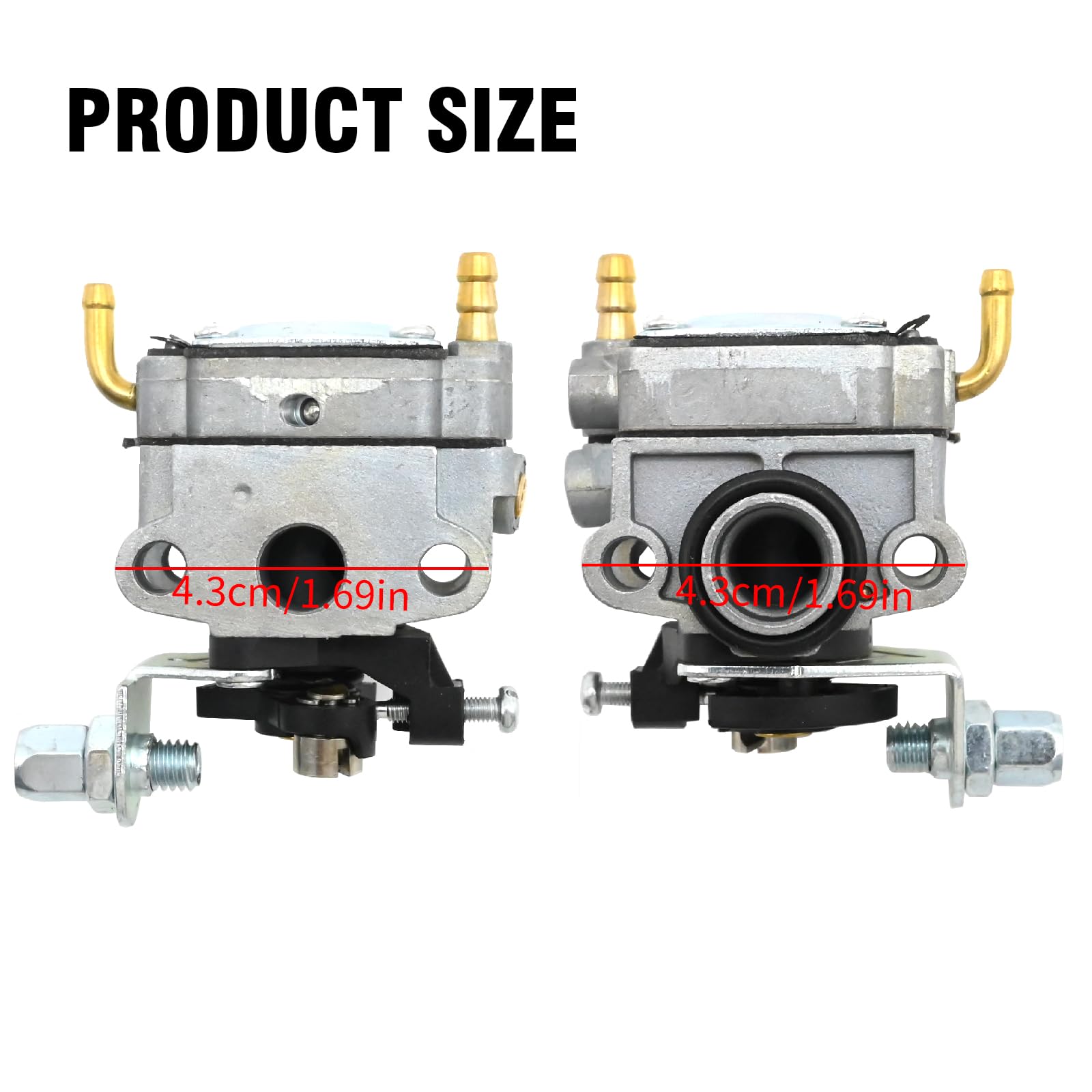 JUUDDENPARTS Carburettor Carb Kit with Fuel Line Assembly - Image 4