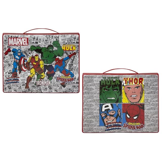 Foto 2 de 8 de Set de color para niños Marvel Avengers, kit de dibujo y pintura con 65 piezas de colores y papelería