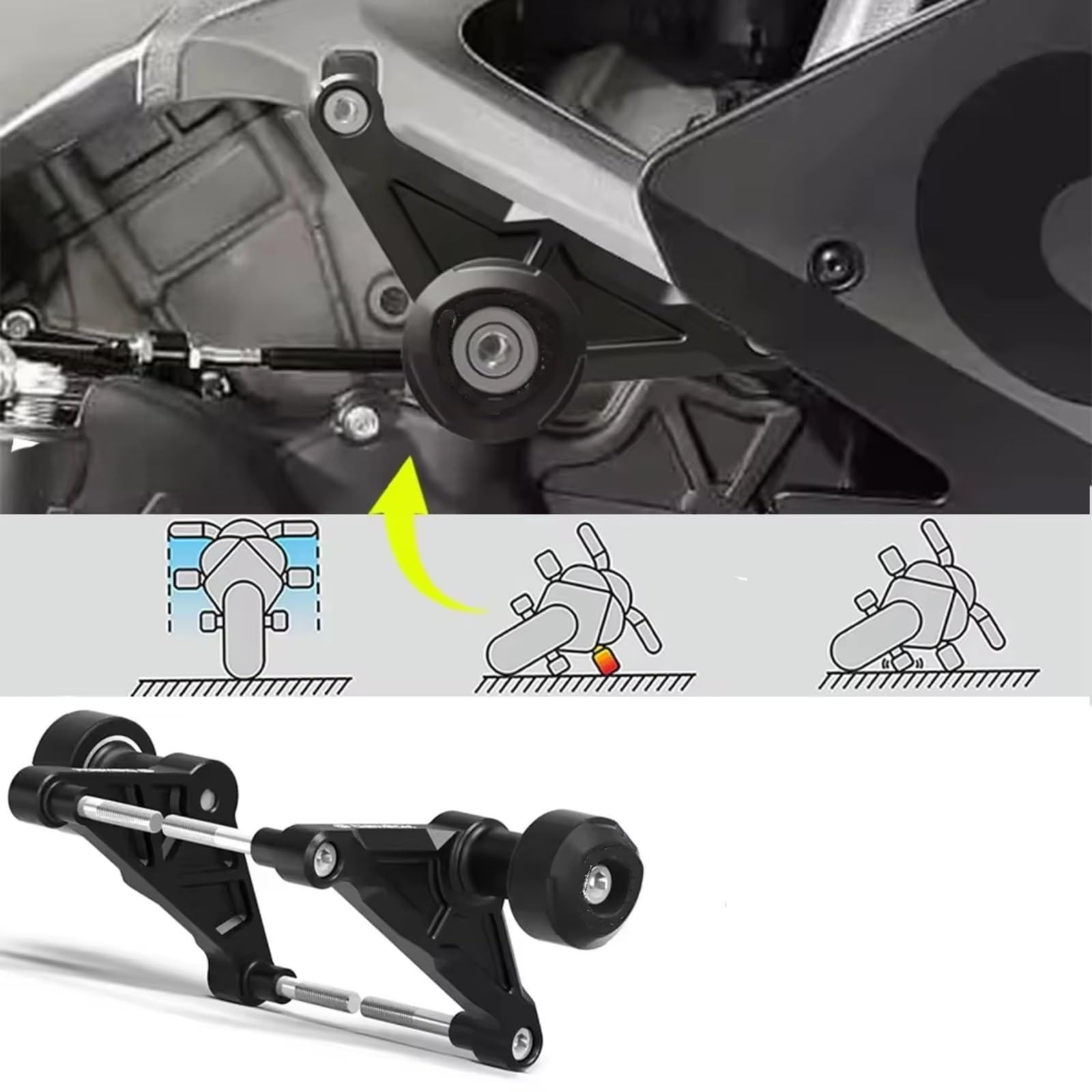 Compatibile Con Aprilia Per RSV4 /APRC/RF/RR Per La Fabbrica 2009-2020 Protezione Paratelaio Moto