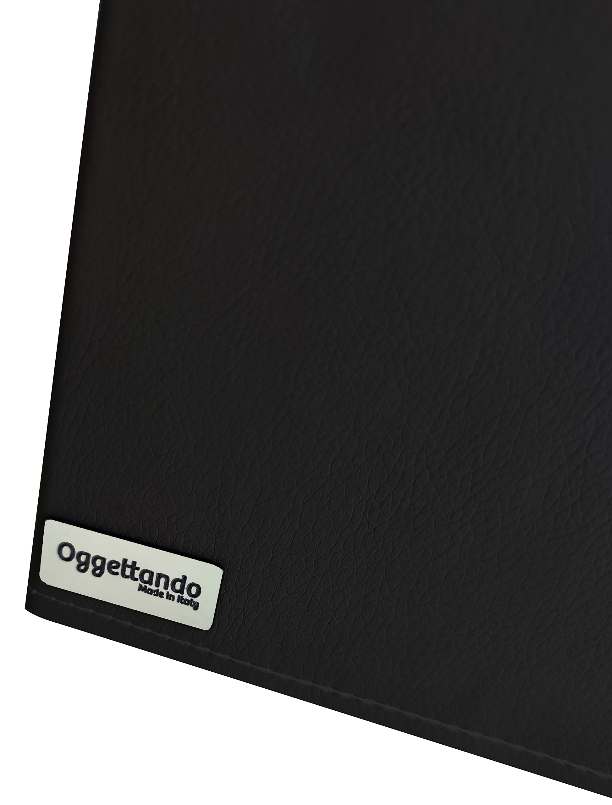 OGGETTANDO, Menù 18 pz Ristorante box Personalizzabile A4 Pub Self Service Bar Birreria Moderno color NERO