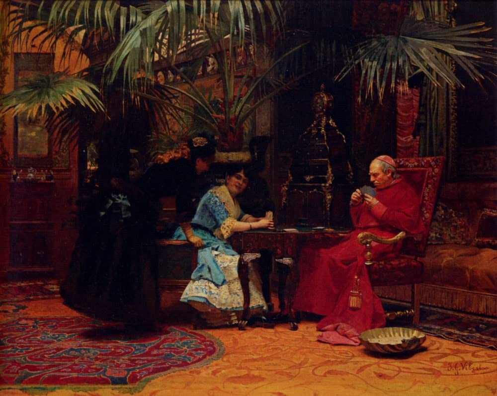 Tableaux imprimer affiche l'Église en péril Vibert toile