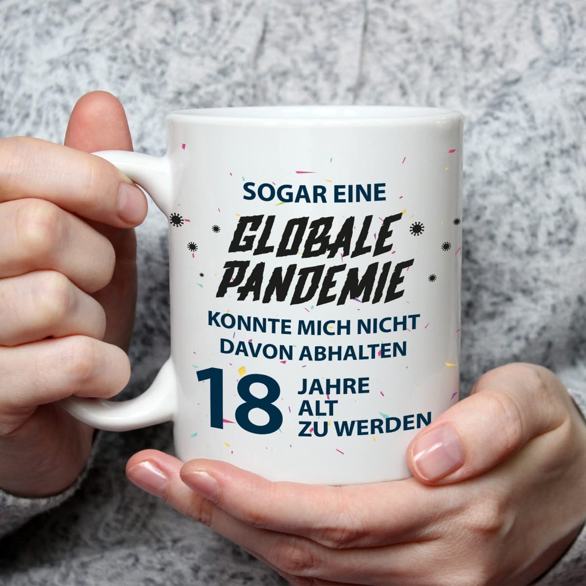 Tazza Personalizzata Pandemia – Regalo Di Compleanno Originale Per 18 Anni – Tazza Da Caffè Con Scritta Divertente Per Ragazzi E Ragazze