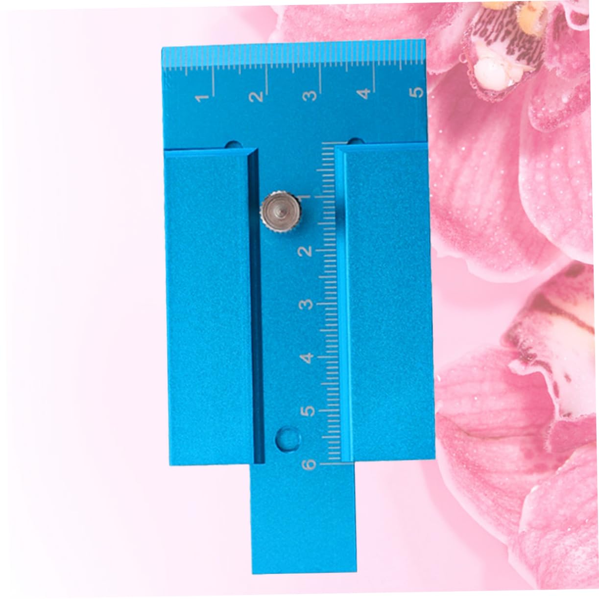2 Piezas medidor de altura regla de calibre regla de altura de la mesa de carpintería de a de carpintero Sky-blue