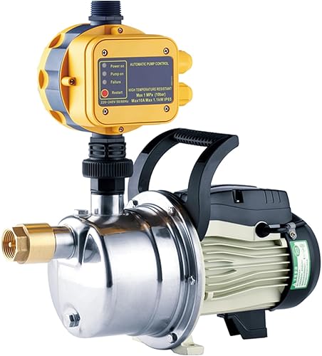 Bomba de presión de agua para el hogar 34HP para césped, granja, riego de agua, bomba de estanque de jardín, bomba de pozo poco profundo, bomba de