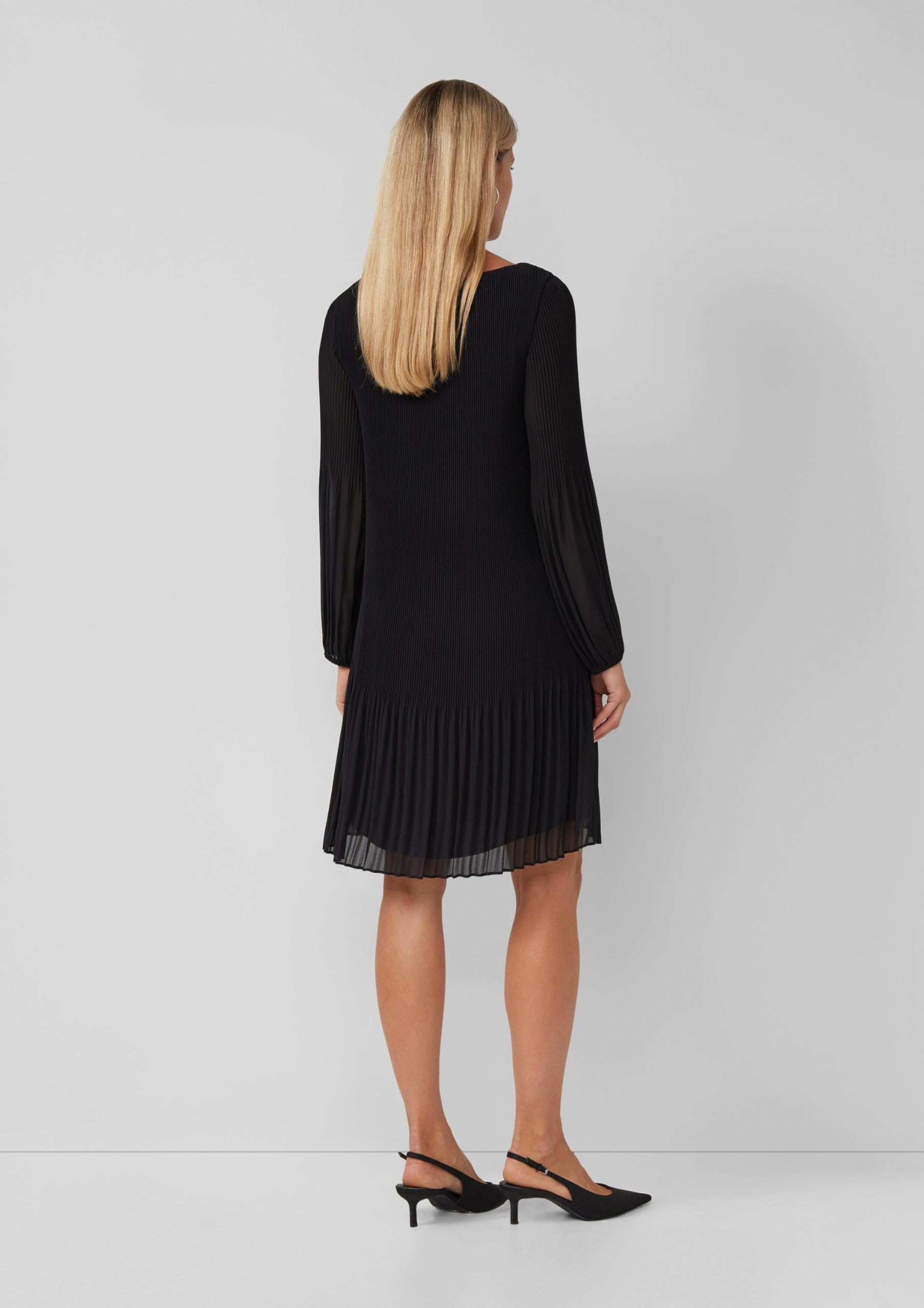 s.Oliver Plissiertes Chiffonkleid