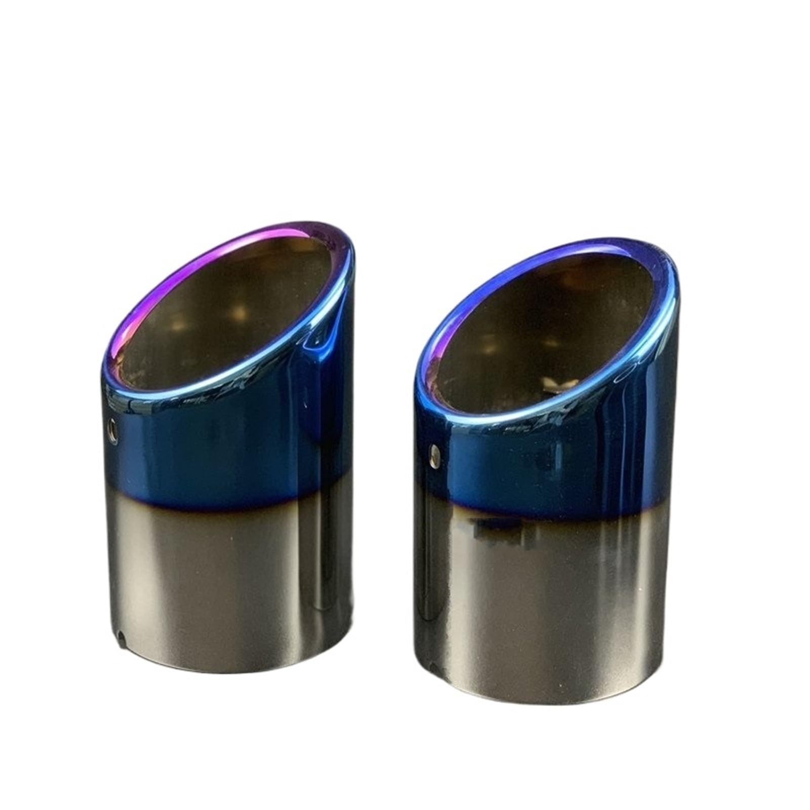 Embout échappement en acier finition bleu C Type pour Passat CC