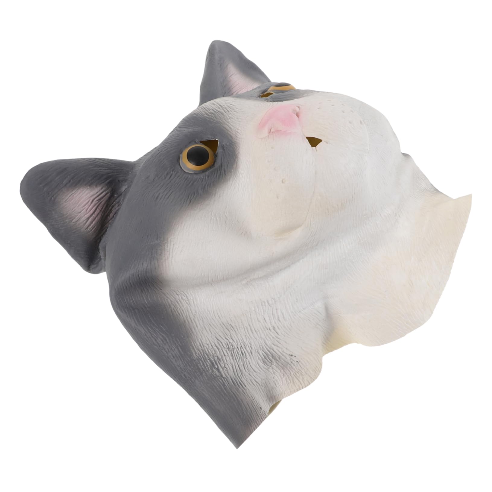 FAVOMOTO Realistic Cat Tail Animal for Halloween Men's Full Head Cat Costume Accessory