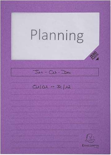 Miniatura 6 de Exacompta - Ref 50100E - Colección Forever - Carpetas de ventana - Tamaño 8.661 x 12.205 in, apto para documentos A4, cartón reciclado de 4.23 ozm -