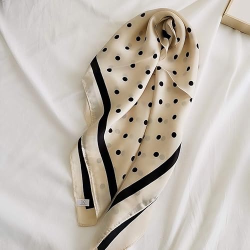 Miniatura 36 de FONYVE - Pañuelo de satén sedoso de tamaño mediano para mujer, cuadrado, 27.5 x 27.5 pulgadas