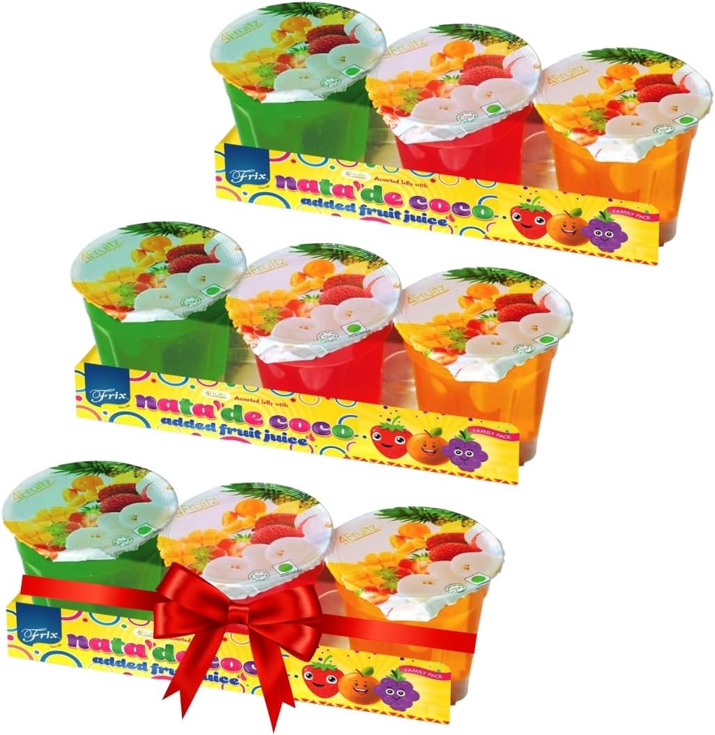 Frix 3 Cups Nata De Coco With Added Fruit Juice ( ) - 348g