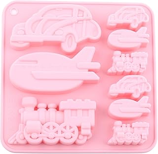 Vintage Car Train Airplane Shape Silicone Chocolate Molds For Chocolate Candy