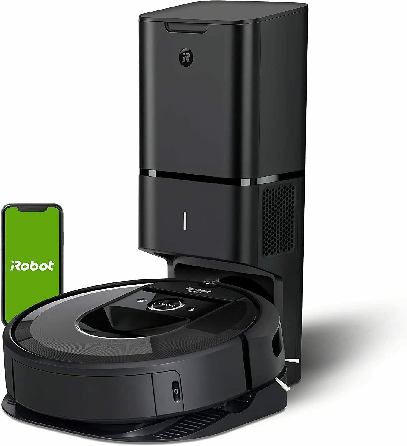 iRobot Roomba i7+ (7550) Robot Vacuum with Automatic Dirt Disposal-Empties Itself, Wi-Fi Connected, Smart Mapping, Compatible with Alexa, Ideal for Pet Hair, Carpets, Hard Floors, Black (Renewed)