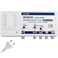 EDISION CAM-300 Amplificatore Antenna TV, Centrale Banda Larga
